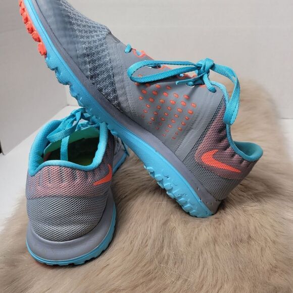 Nike Lite Run 2 Womens Running Shoes Sneakers Turquoise Gray Size 9 - Picture 10 of 11